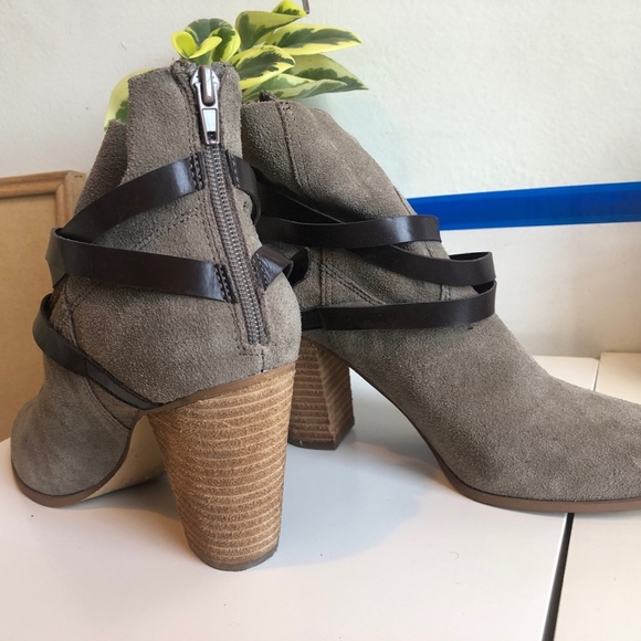 Suede Heel Booties - Picture 2 of 3